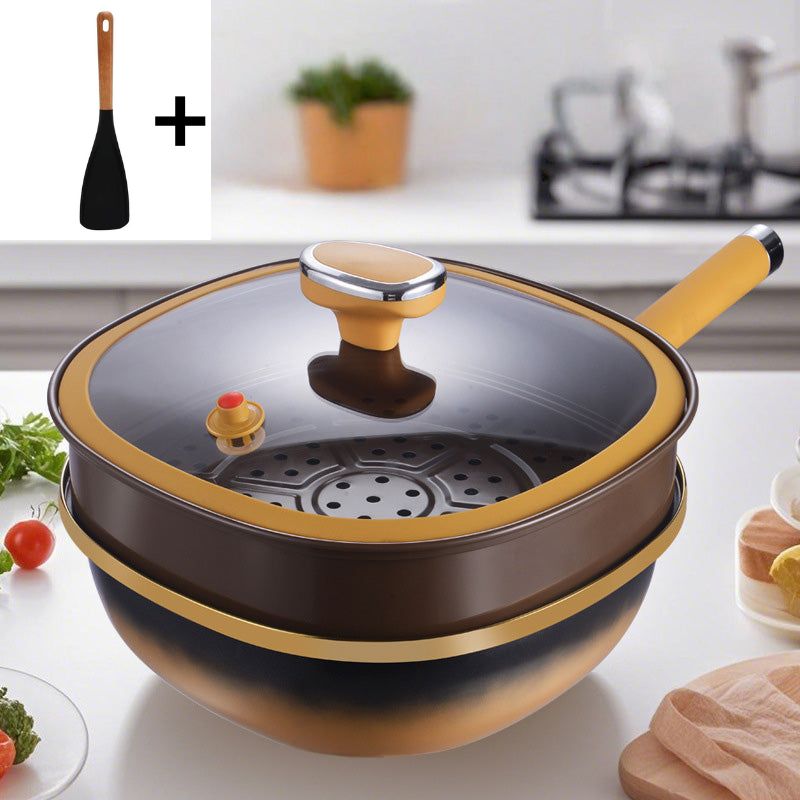 Luxe Anti-aanbakpan met Deksel (30 cm)