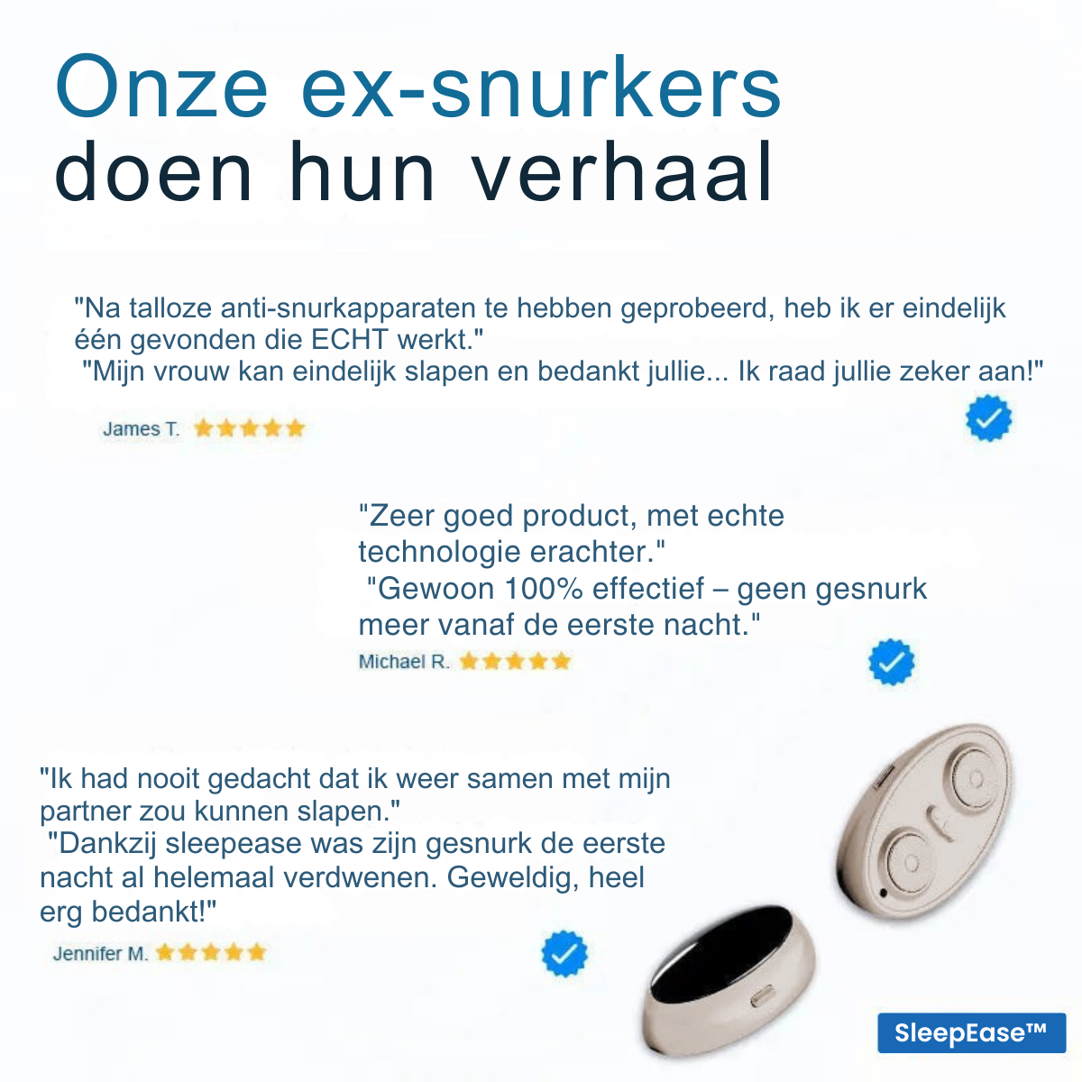 SleepEase -  Professioneel anti-snurkapparaat