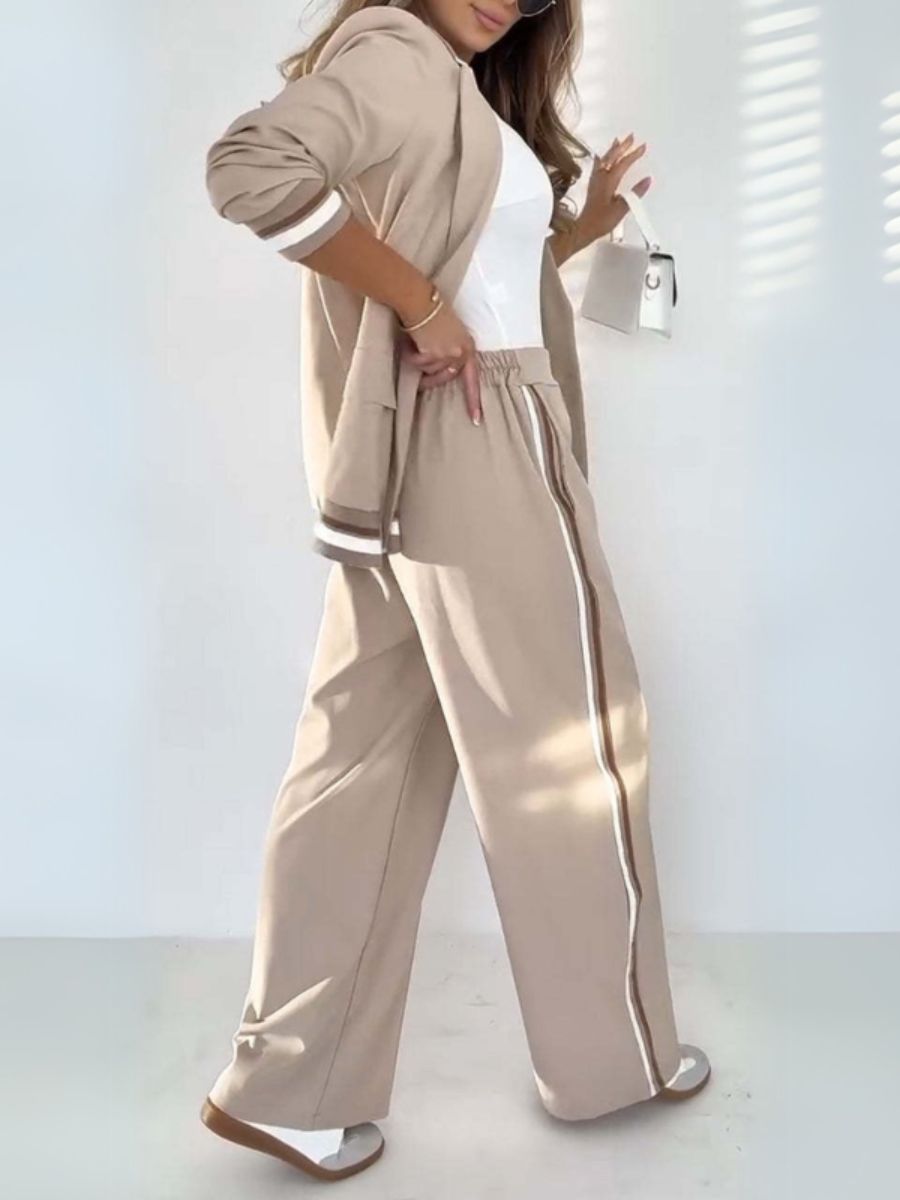 Lena - Stijlvolle Gestreepte Set