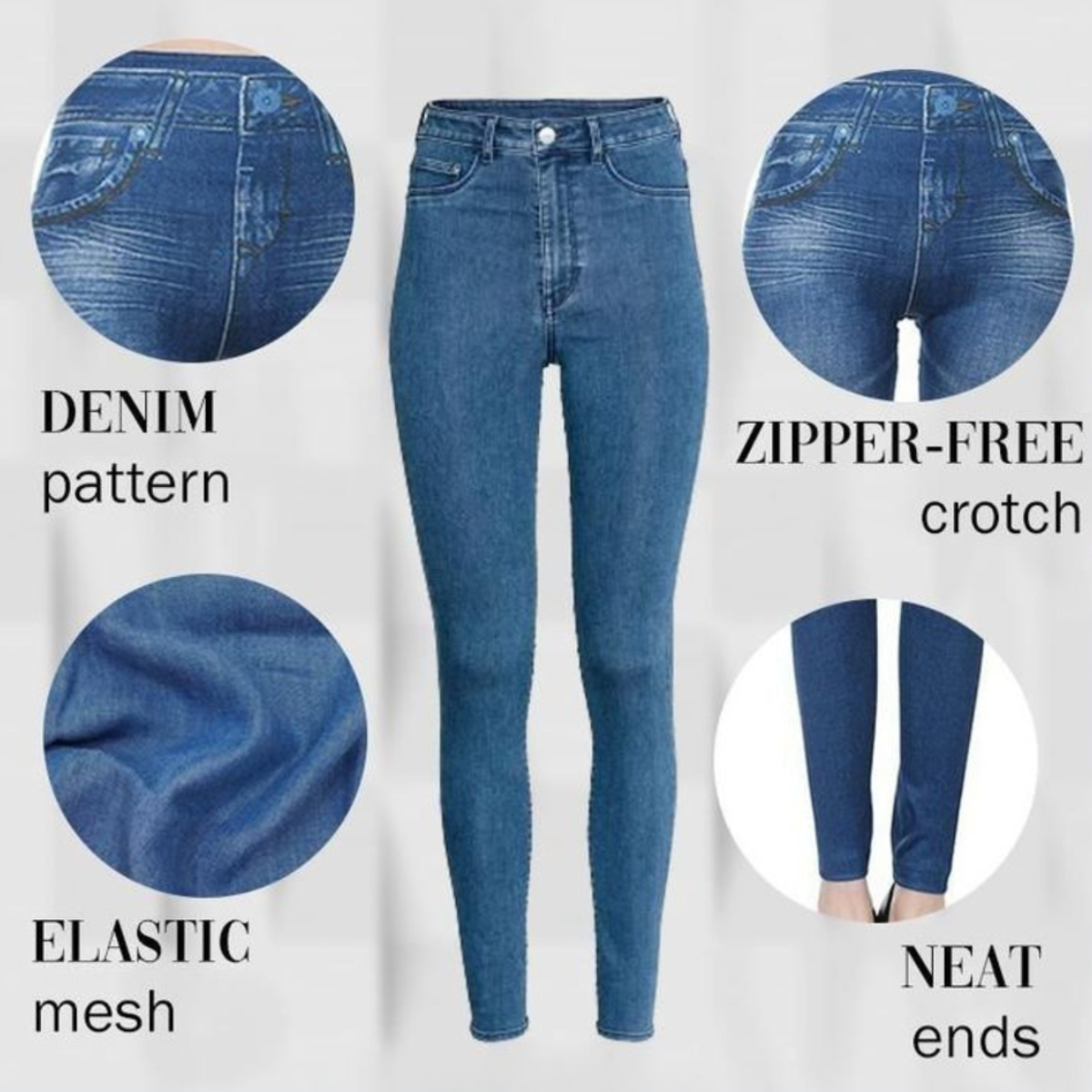 Denim Comfy Jeggings - 1+1 Gratis