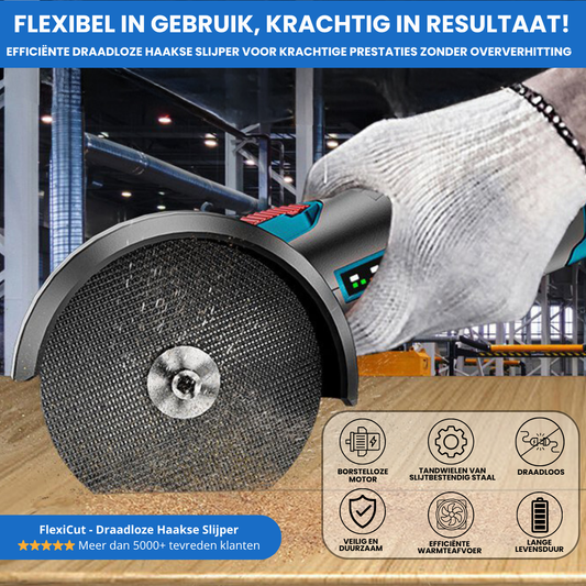 FlexiCut - Draadloze Haakse Slijper