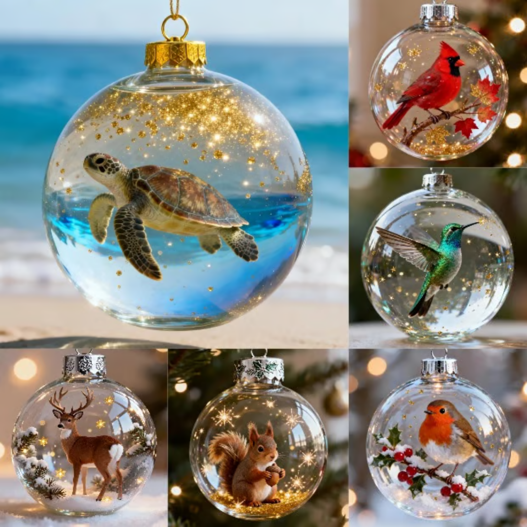 Dieren Kerstbal Decoraties - 2+2 Gratis