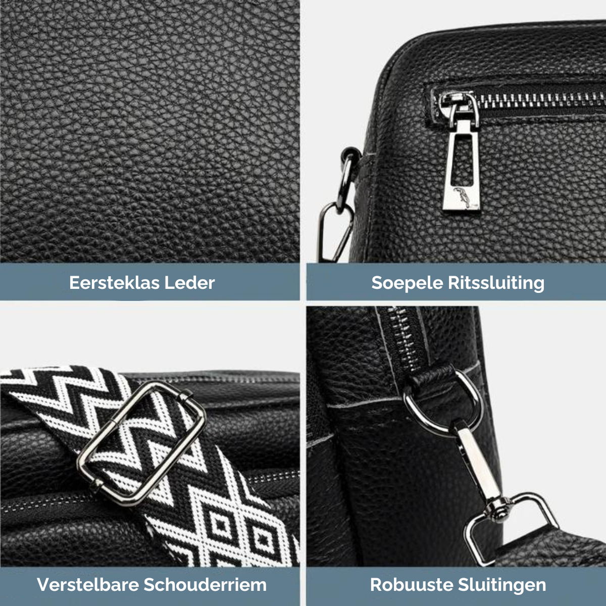 LuxeBag - Leren Crossbody Tas