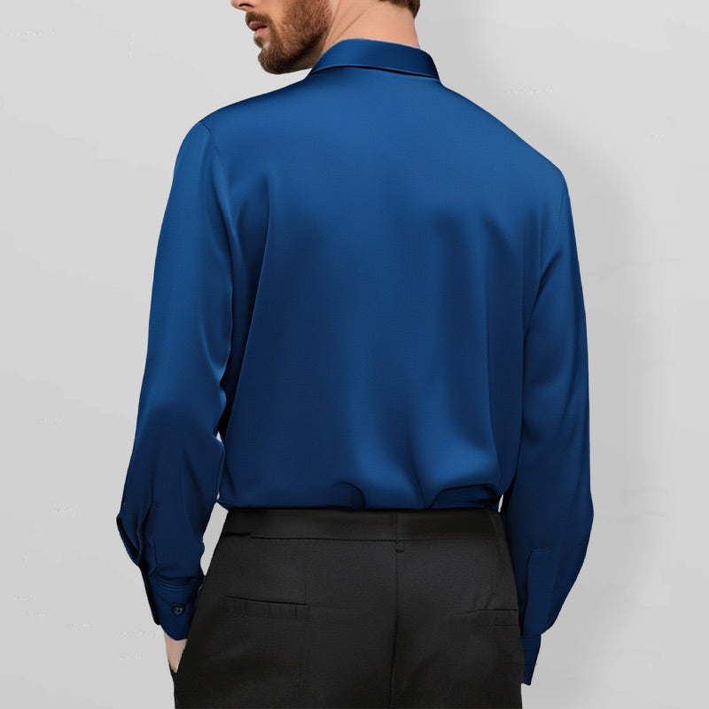 Anti Kreuk Stretch Overhemd - 1+1 Gratis