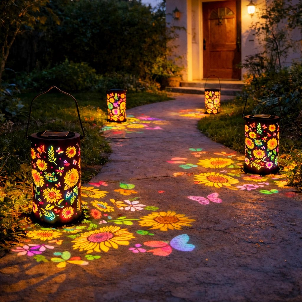 🔥SPECIALE AANBIEDING 49% KORTING-🌞Kleurrijke zonne-energie tuinlantaarn met zonnebloemmotief