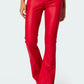Mila Leren Flare Broek - 1+1 Gratis