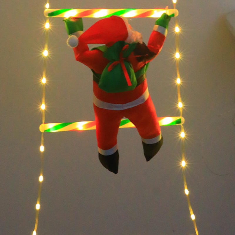 Klimmende Kerstman Kerstverlichting