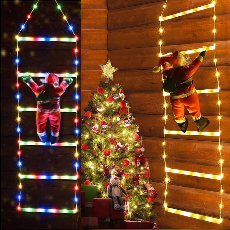 Klimmende Kerstman Kerstverlichting