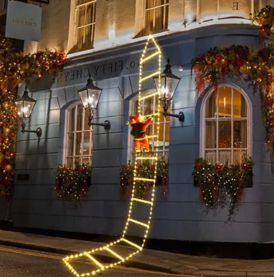 Klimmende Kerstman Kerstverlichting