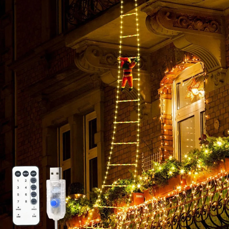 Klimmende Kerstman Kerstverlichting