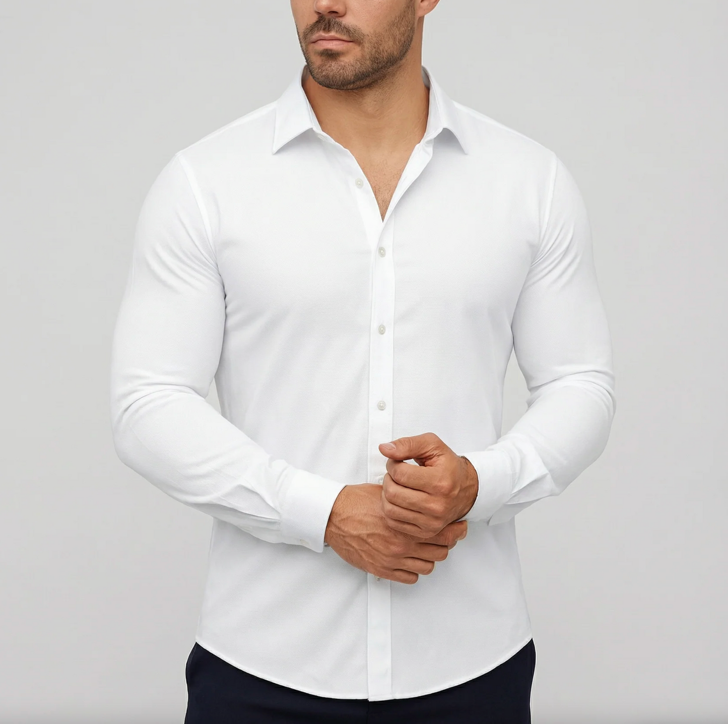 Tailored Stretch Shirt - 1+1 Gratis