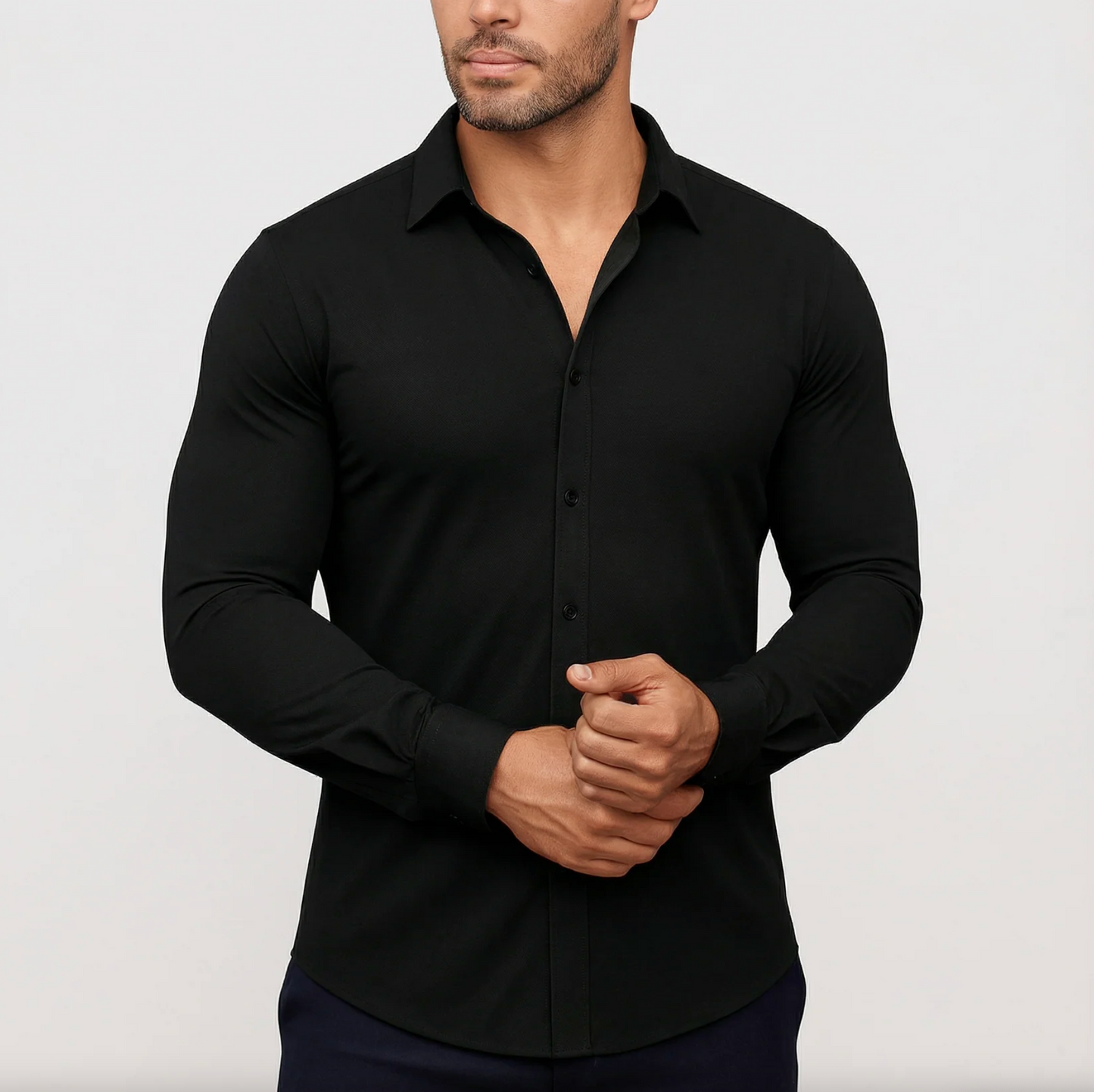 Tailored Stretch Shirt - 1+1 Gratis