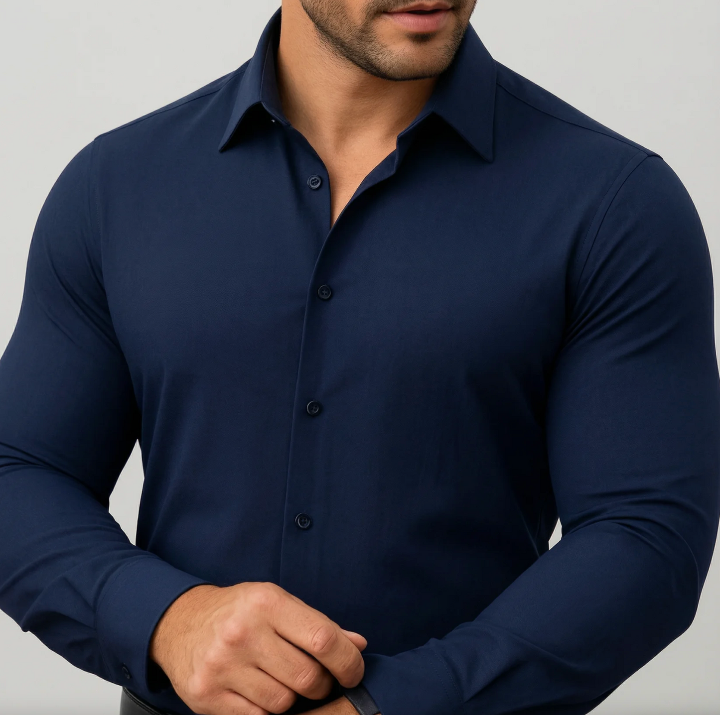 Tailored Stretch Shirt - 1+1 Gratis