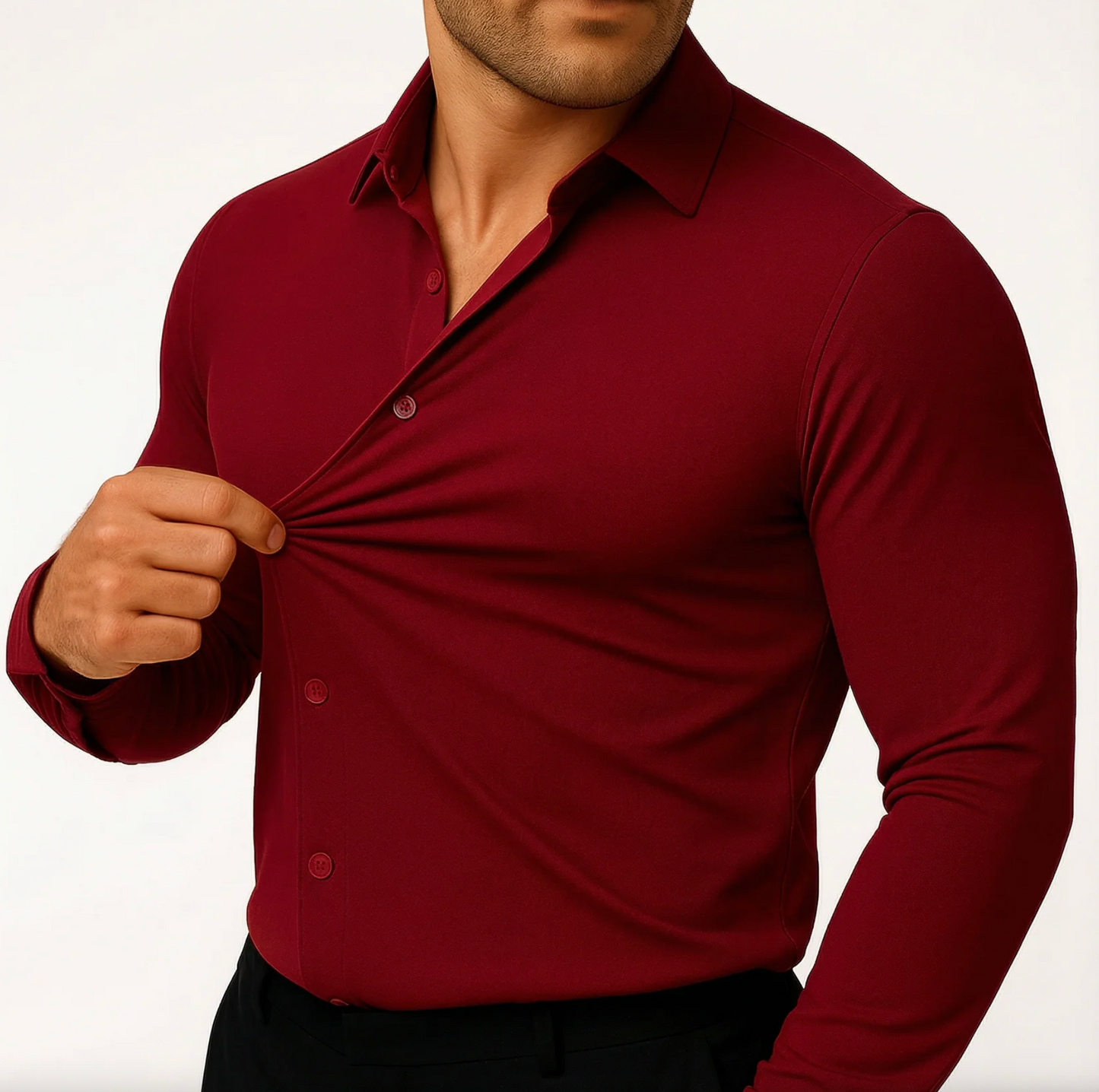 Tailored Stretch Shirt - 1+1 Gratis