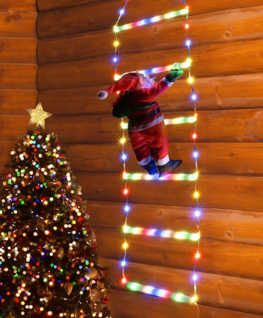 Klimmende Kerstman Kerstverlichting
