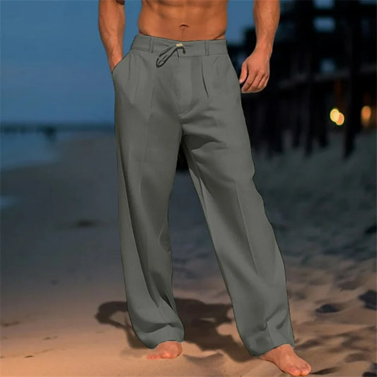 Nathan Linnen Pantalon -  1+1 Gratis