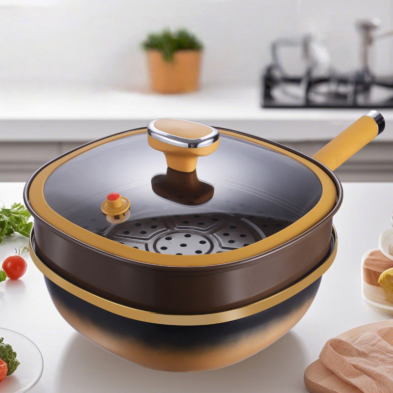 Luxe Anti-aanbakpan met Deksel (30 cm)